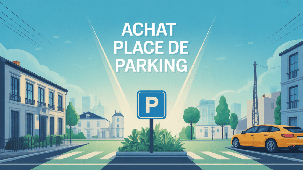illustration achat d'une place de parking moderne et sécurisant