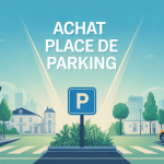 illustration achat d'une place de parking moderne et sécurisant
