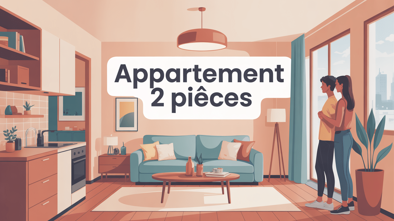 illustration achat aménagement appartement 2 pièces