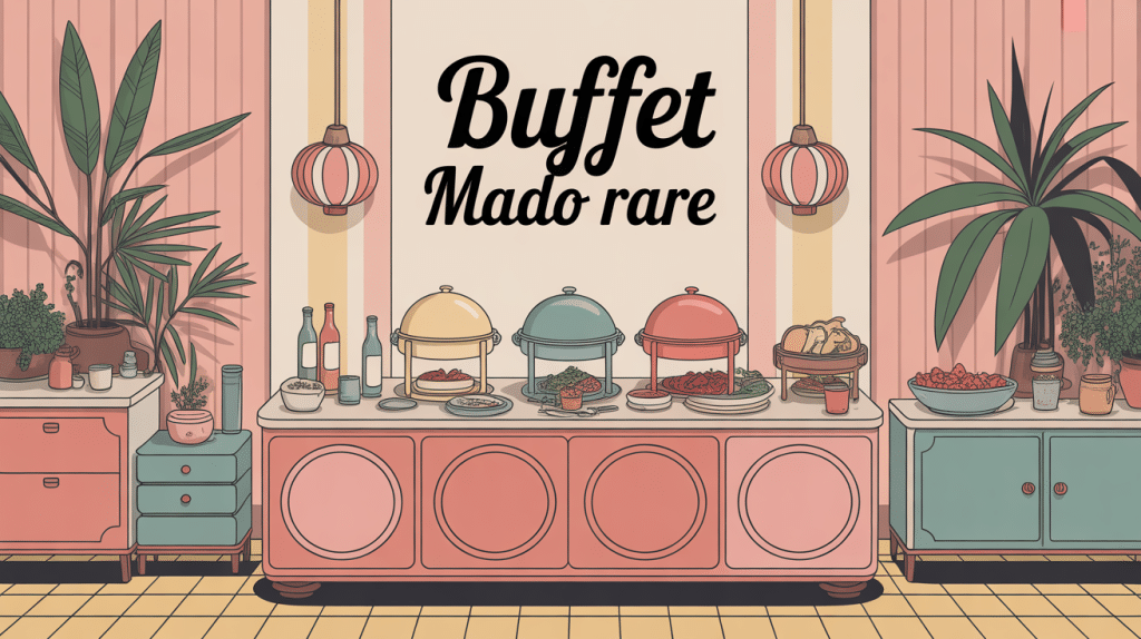 buffet mado rare décor vintage années 50