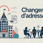 illustration changement d adresse d une sci bâtiment et documents