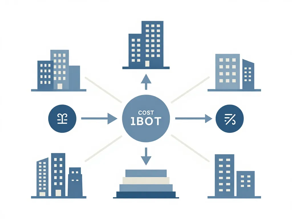 Diagramme concept indice du coût de la construction 2024 clés