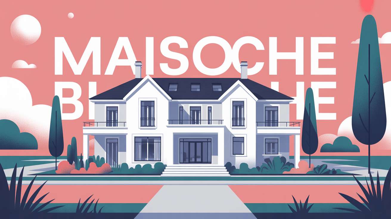 constructeur maison blanche façade moderne et épurée