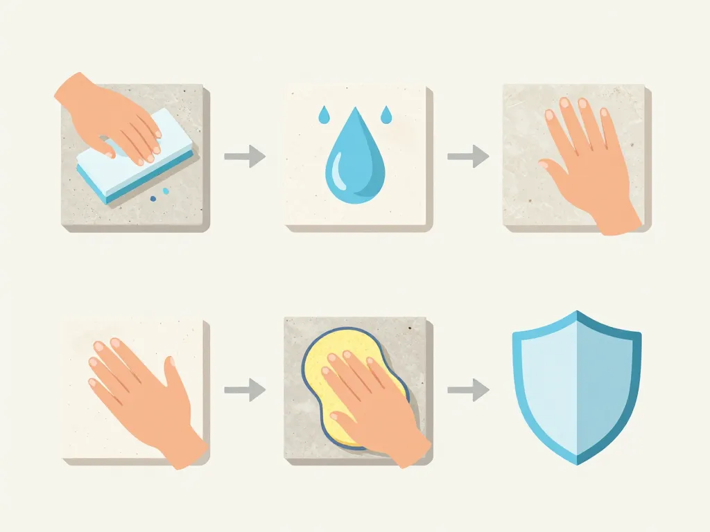 entretien ancien carreaux de ciment nettoyage protecteur