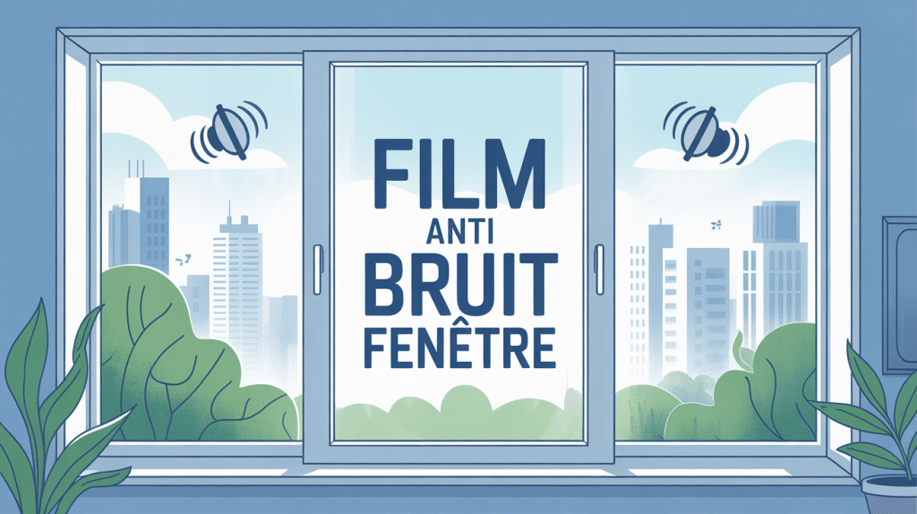 film anti bruit fenetre sur fenêtre moderne en ville
