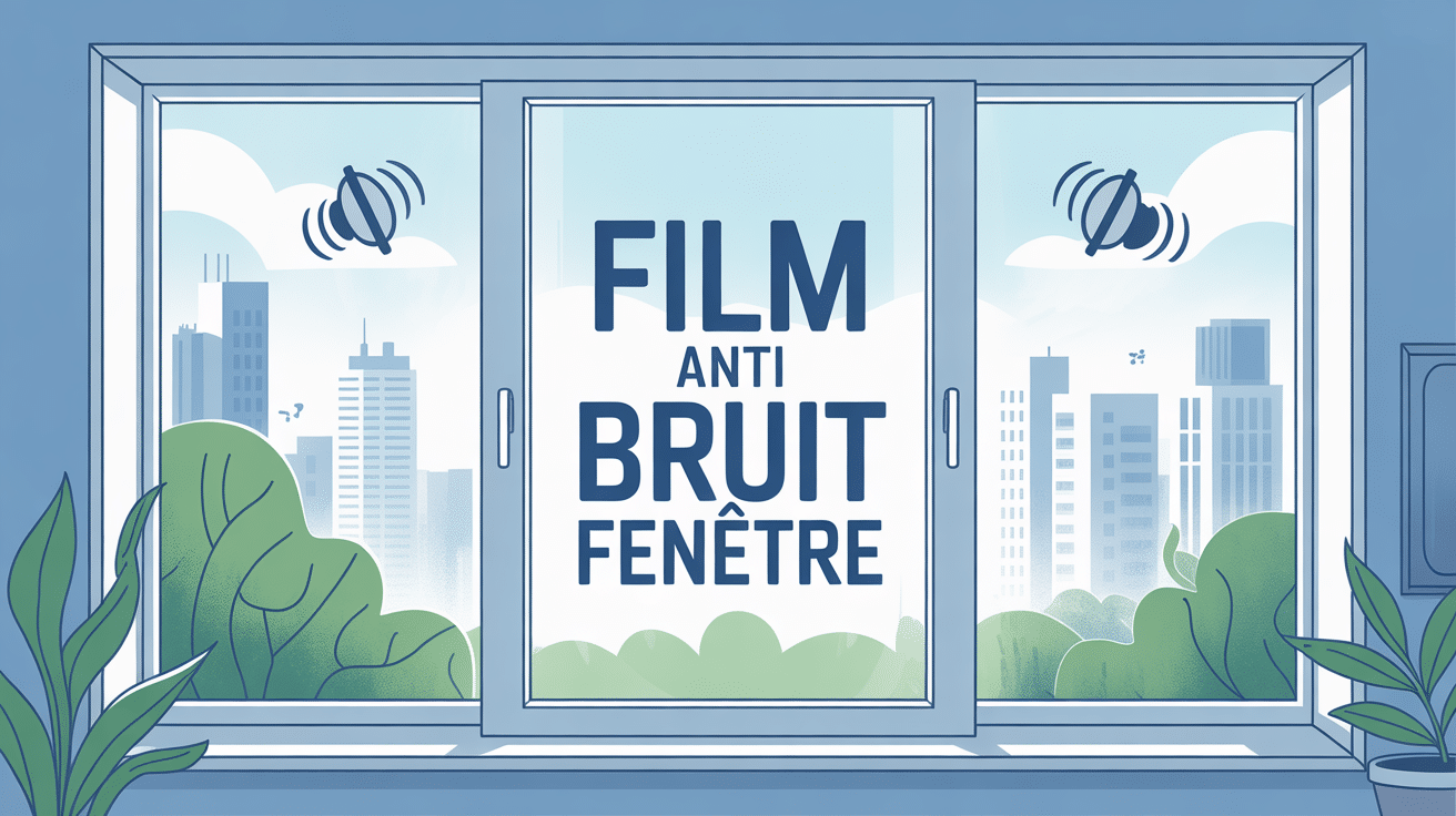 film anti bruit fenetre sur fenêtre moderne en ville