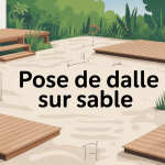 inconvénients pose dalle sur sable terrasse jardin stabilité drainage