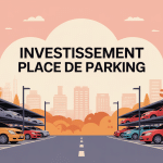 Illustration investissement place de parking moderne