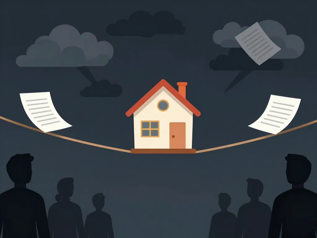 image j'ai menti pour un prêt immobilier risques crédit