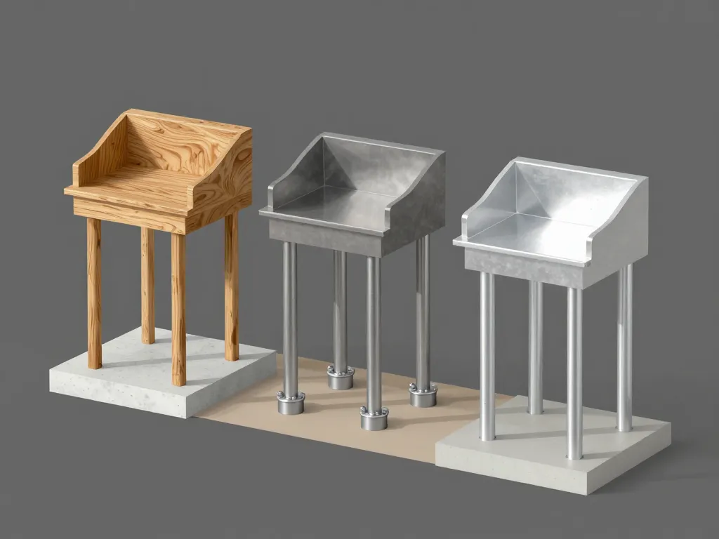 kit terrasse sur pilotis bois métal aluminium