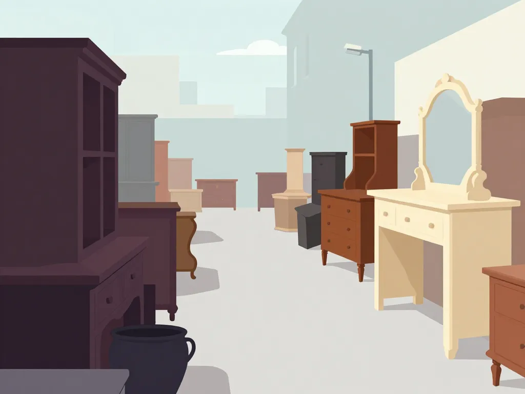 symbolisme marché meubles anciens ne valent plus rien