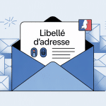 libelle de l'adresse illustration France vectoriel