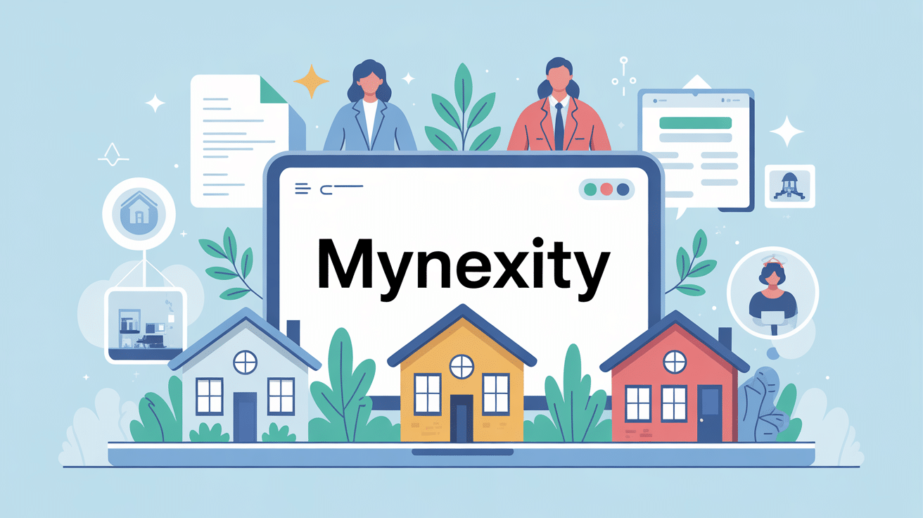 Illustration mynexity espace client immobilier digital