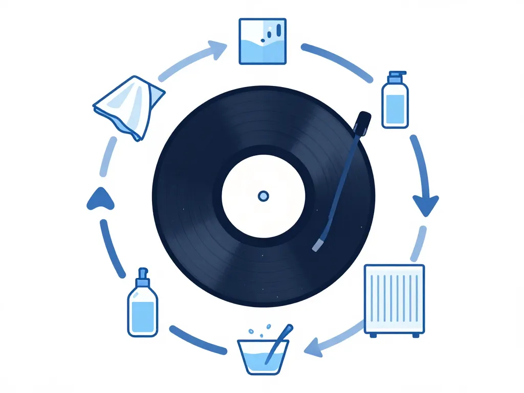 nettoyer vinyle vinaigre blanc étapes nettoyage