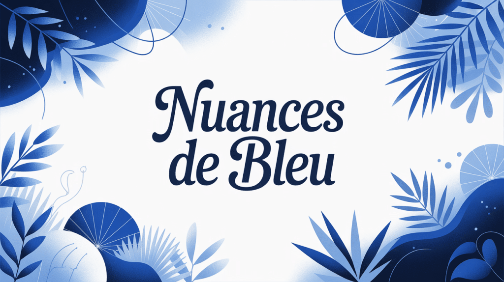 nuances de bleu top 7 palette décorative moderne