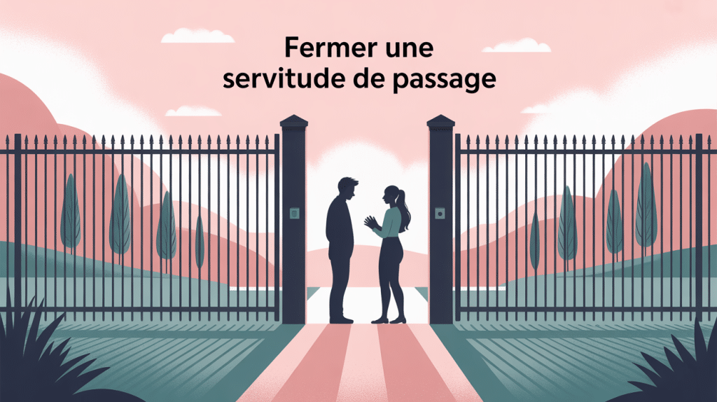 peut-on fermer une servitude de passage illustration portail clôture