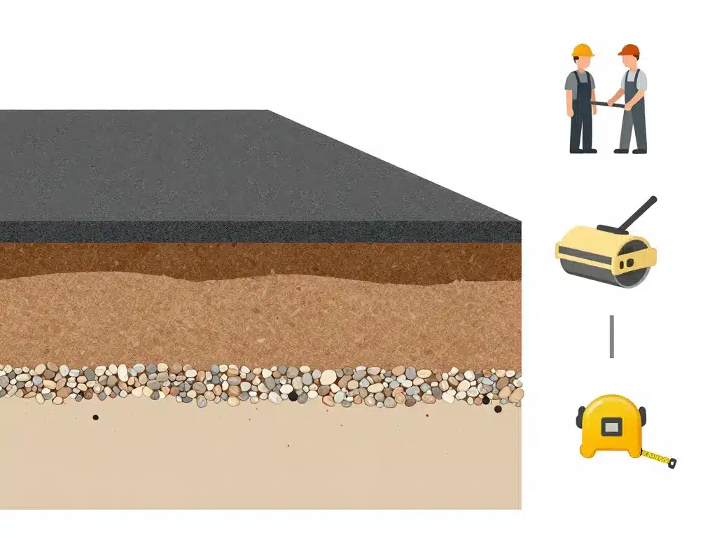 diagramme structure enrobé prix m2 enrobé particulier