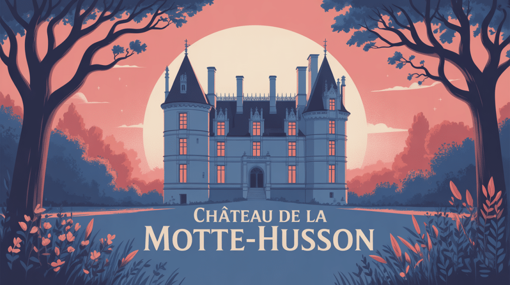 Qui sont les propriétaires du château de la Motte Husson illustration néogothique