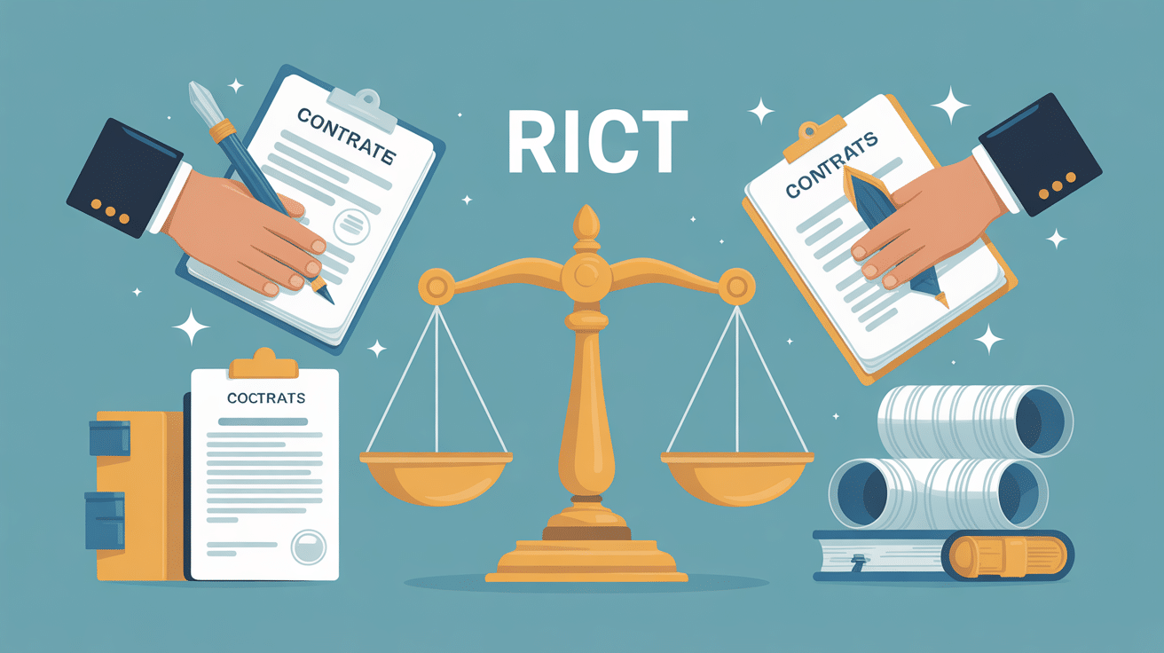 rict règle des contrats illustration juridique
