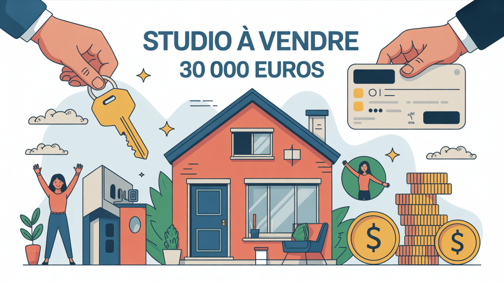 studio à vendre 30 000 euros visuel achat petit budget