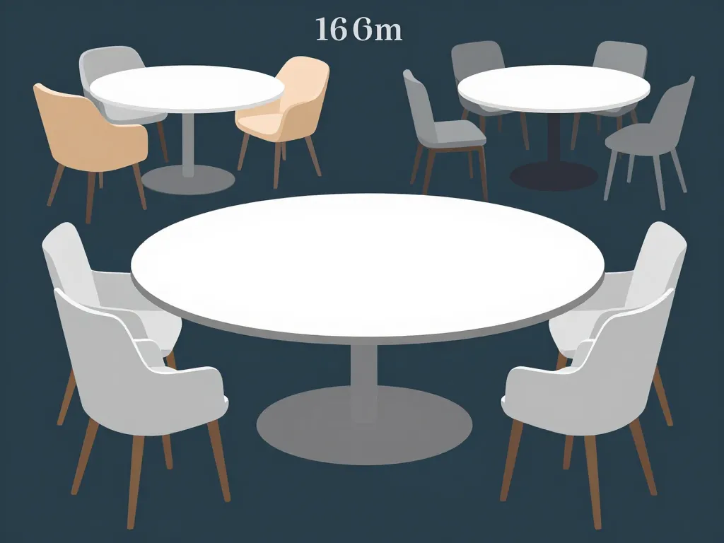 table ronde 180 cm combien de personnes configuration chaises et espaces