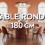 table ronde 180 cm combien de personnes repas convivial