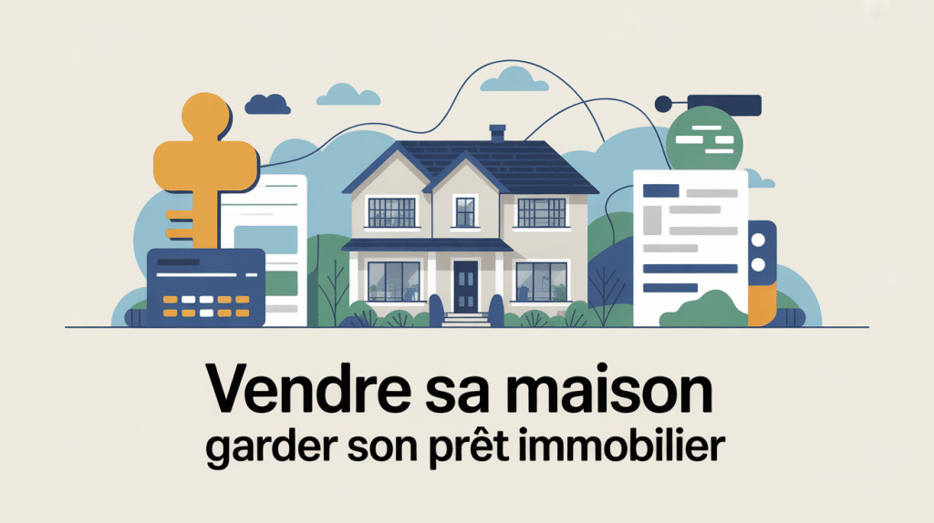 Illustration vendre sa maison et garder son prêt