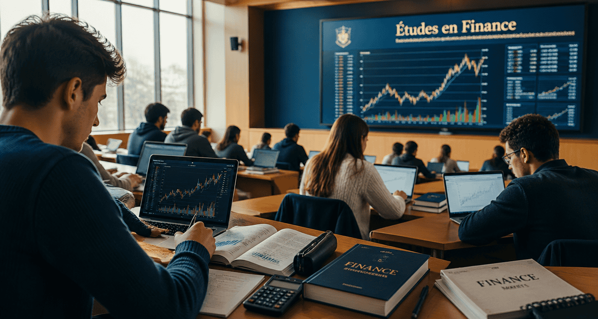 etude en finance etudiants amphitheatre