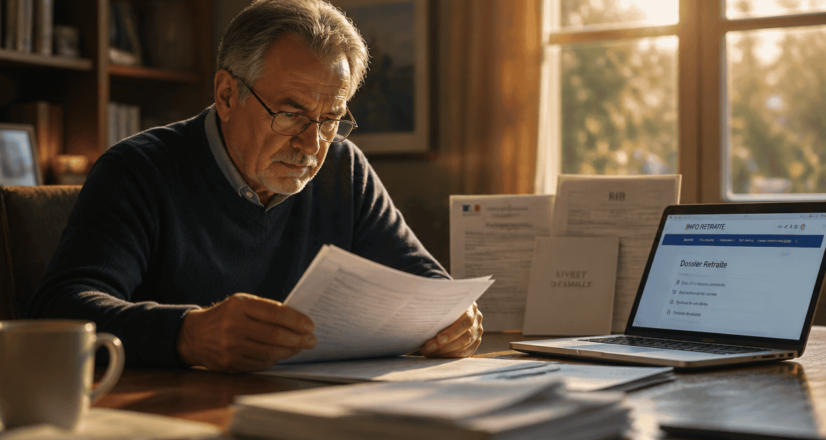 Aide pour dossier retraite homme bureau