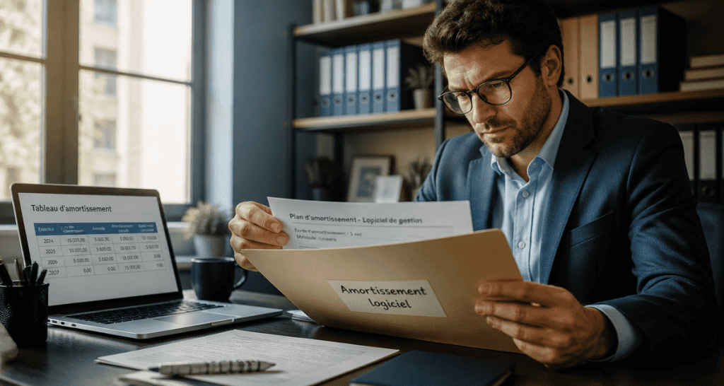 comptable dossier amortissement logiciel