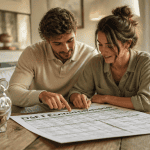 defi economie couple salon tirelire