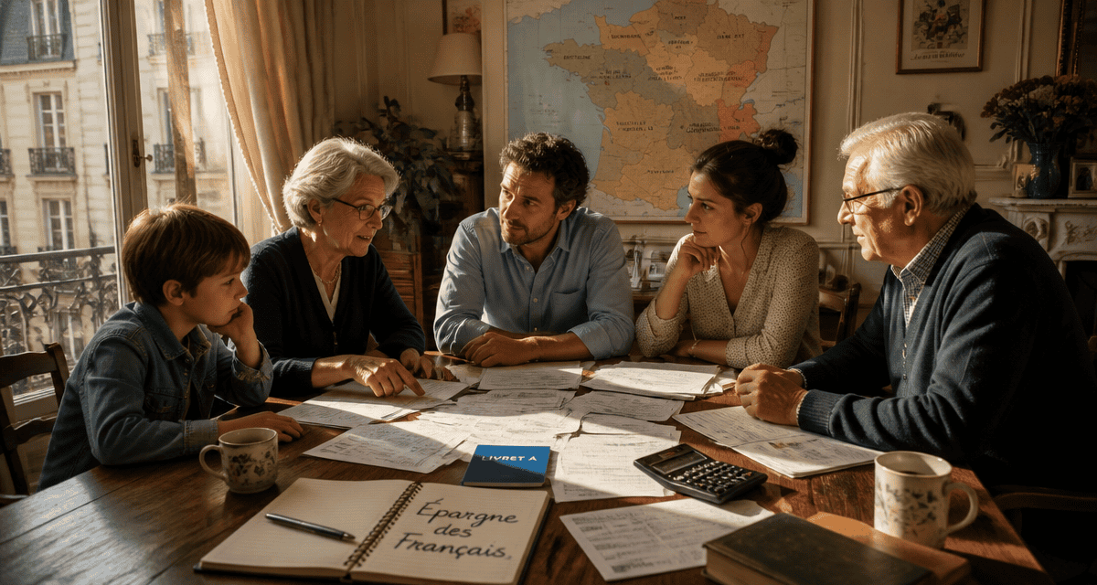 epargne moyenne en france famille autour relevés bancaires