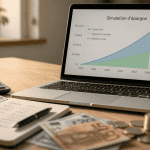epargne simulation calcul sur bureau
