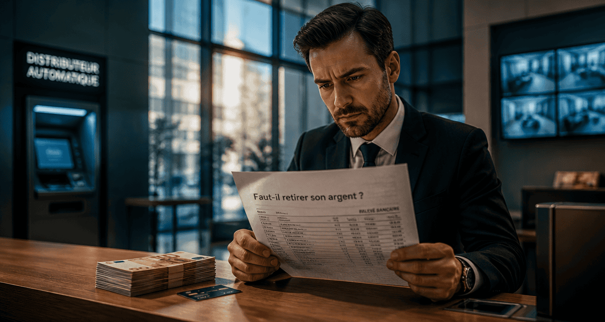 faut il retirer son argent des banques en 2025 homme banque