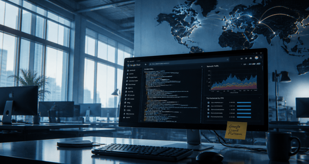 google cloud gcp console open space