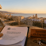 Investir en immobilier en Espagne balcon mer et documents