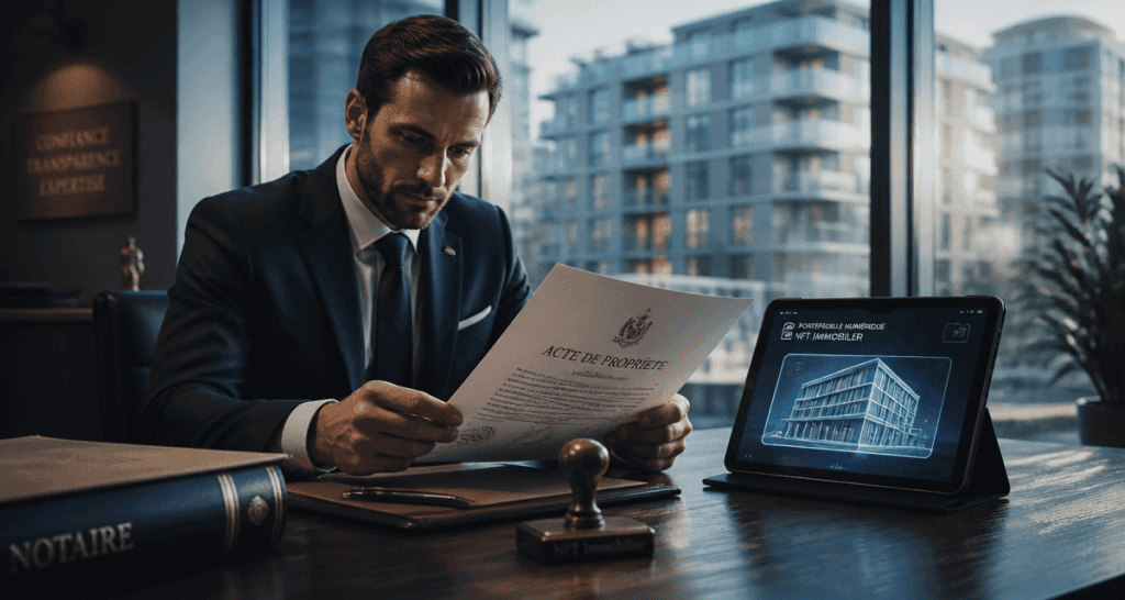 nft immobilier notaire et portefeuille numérique