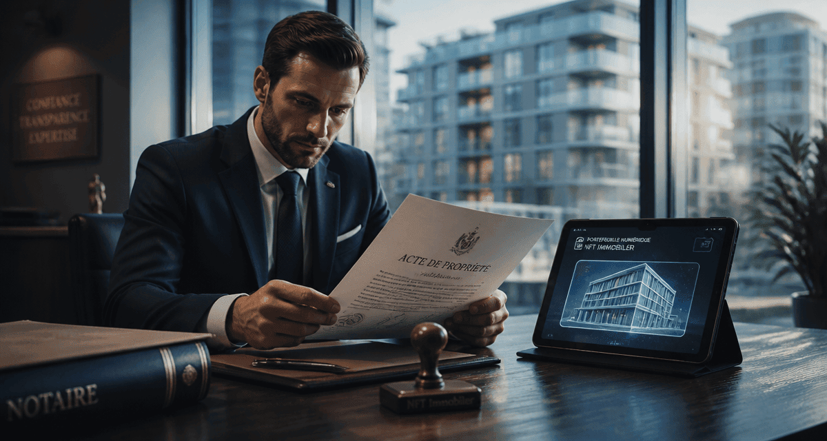 nft immobilier notaire et portefeuille numérique