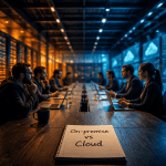 on premise vs cloud, comparaison en image