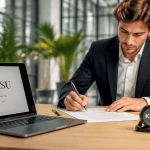 sasu forme juridique entrepreneur signe document