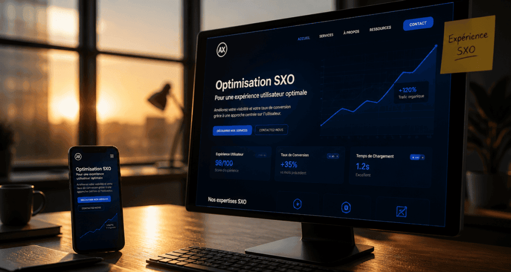 seo ux optimisation écran bureau