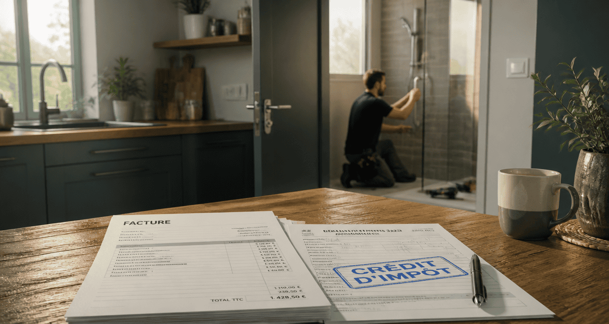 travaux maison impots artisan facture crédit