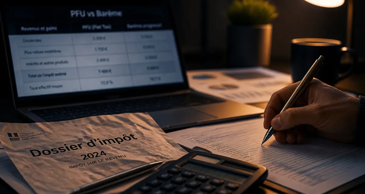 Fiscalite cto : PFU vs barème pour optimiser les gains