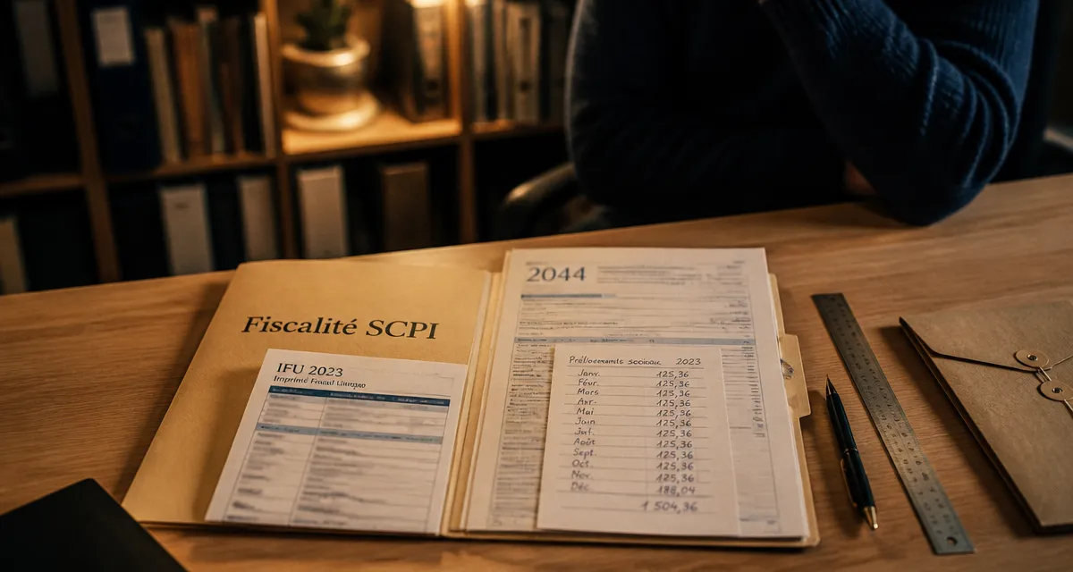 Imposition SCPI : fiscalité foncière, IFU et déclaration 2044