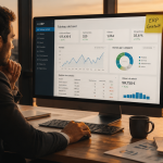 logiciel erp gratuit sur écran d'ordinateur