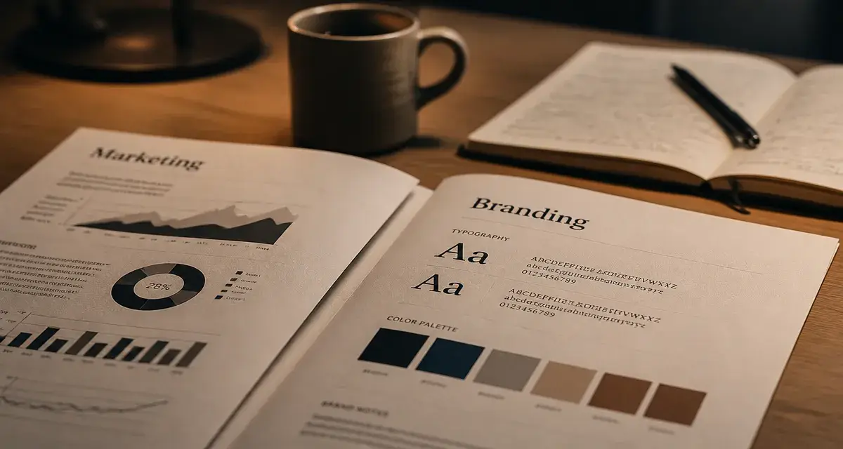 Marketing branding sur un bureau : marketing vs branding pour une marque durable