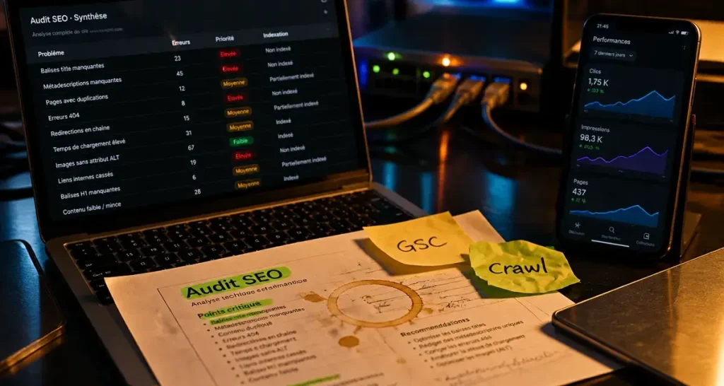 Outils audit seo : audit SEO technique et mobile