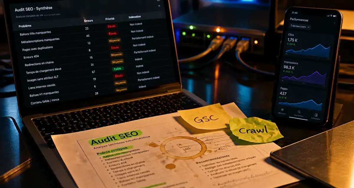 Outils audit seo : audit SEO technique et mobile