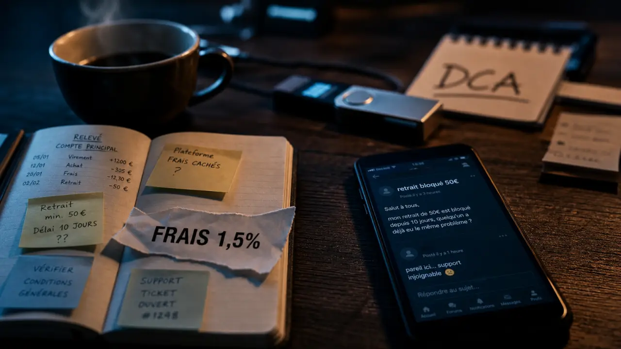 Bitcoin avis forum : frais réels et risques de retrait