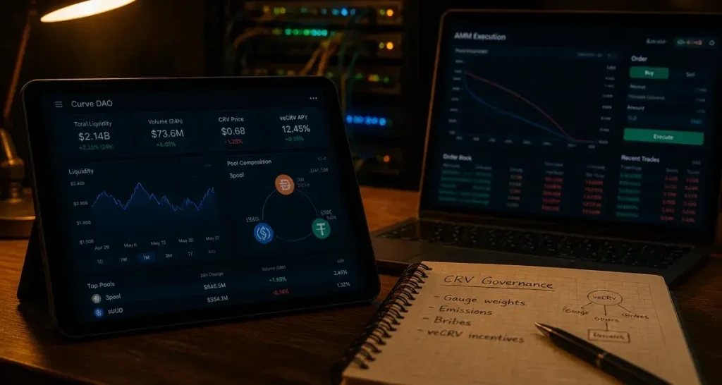 Curve DAO : voter, fournir de la liquidité ou trader CRV